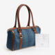 Blue Pre-Loved Denim Abbey Boston Bag - Image 2 - please select to enlarge image