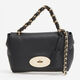 Black Leather Cross Body Bag  - Image 1 - please select to enlarge image