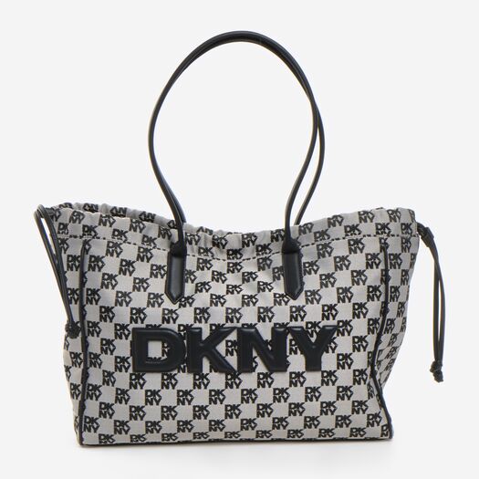 Black Essie Drawstring Tote Bag - Image 1 - please select to enlarge image