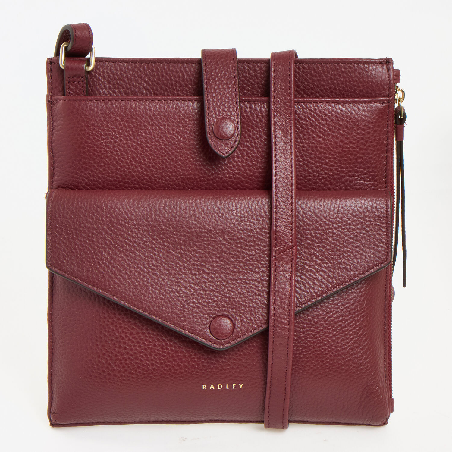 Burgundy Wilton Way Leather Crossbody Bag TK Maxx UK