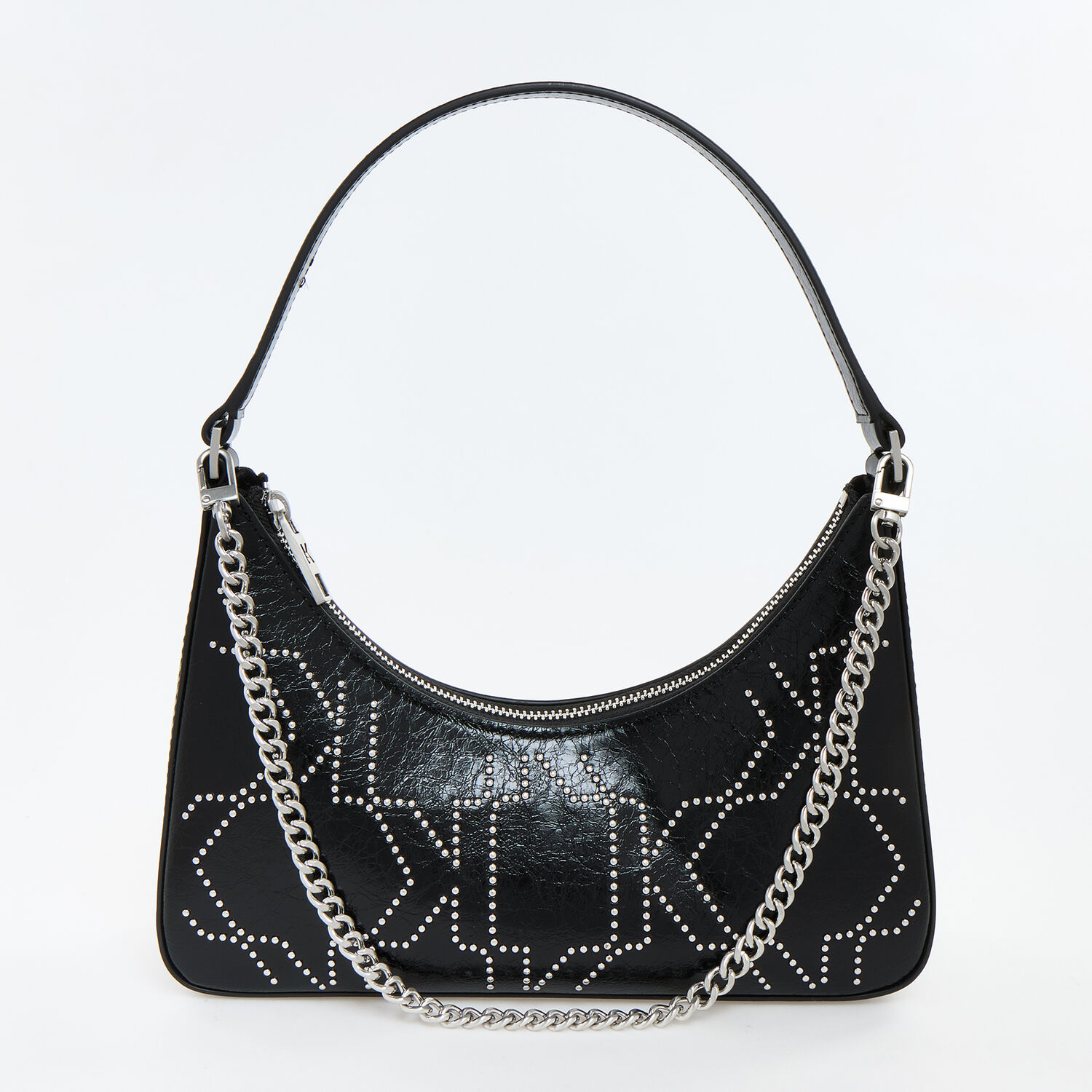 Black Studded K Shoulder Bag TK Maxx UK1