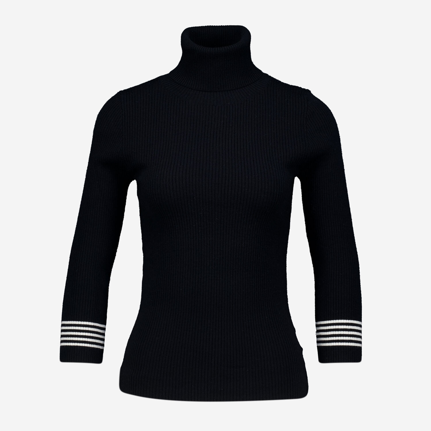 Rollkragenpullover Schwarze Rollis Damen Schwarzer