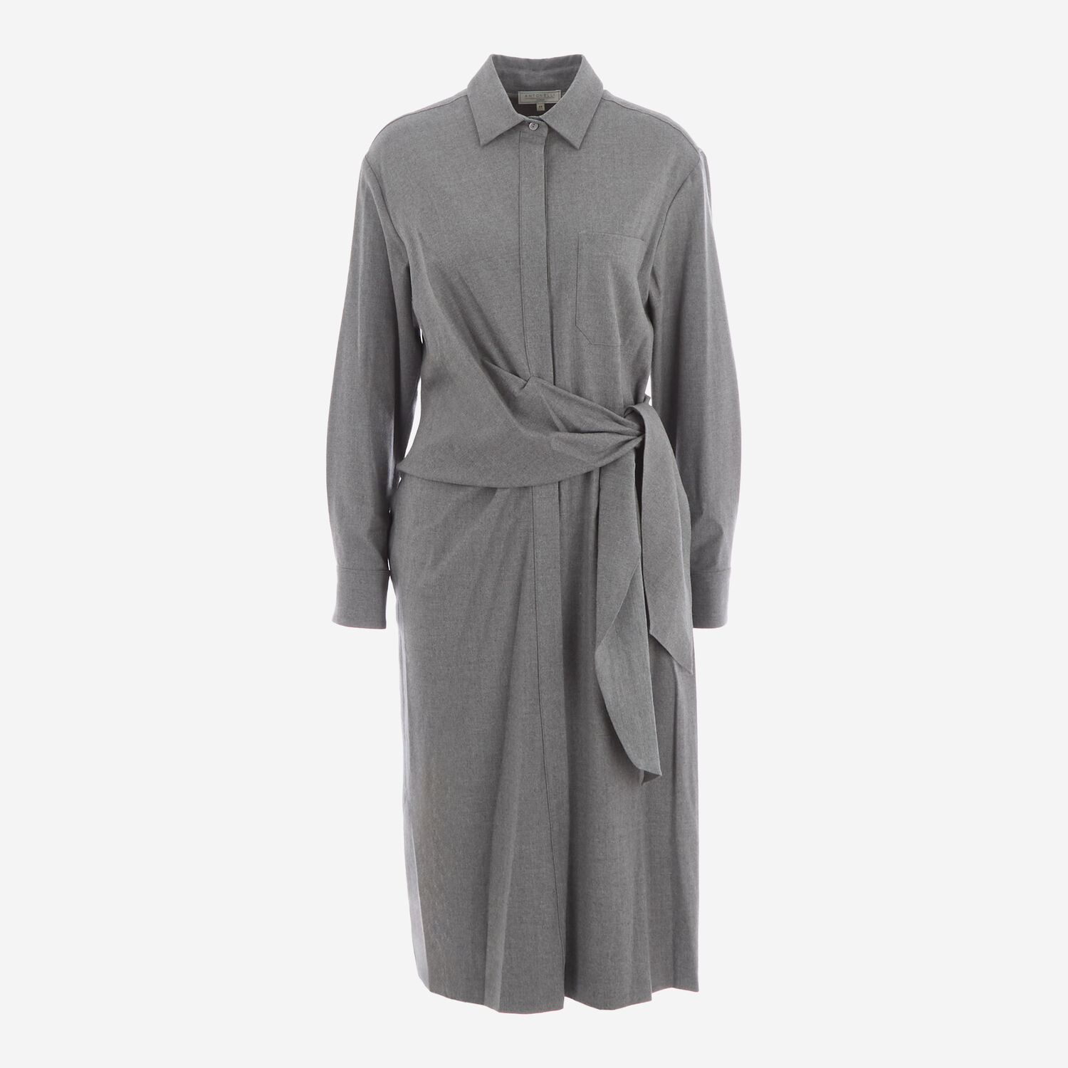 Shirt Dress Zara Gray Dress Zara Women's Midi Dress M Grey 100
