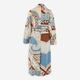 Multicoloured Platone Paisley Linen Blend Coat - Image 2 - please select to enlarge image