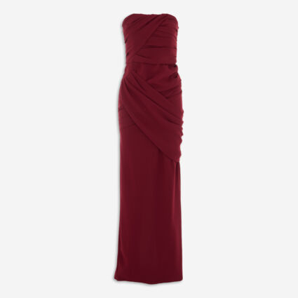 Autumn Red Daniyah Strapless Dress - Image 1 - please select to enlarge image