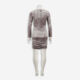 Silver Stretch Velvet Goji Mini Dress - Image 2 - please select to enlarge image