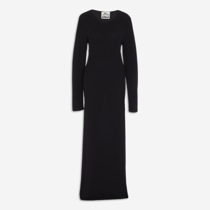 Black Cut Out Knitted Slinky Maxi Dress - TK Maxx UK