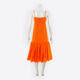 Orange Ruched Hem Dress - Image 2 - please select to enlarge image