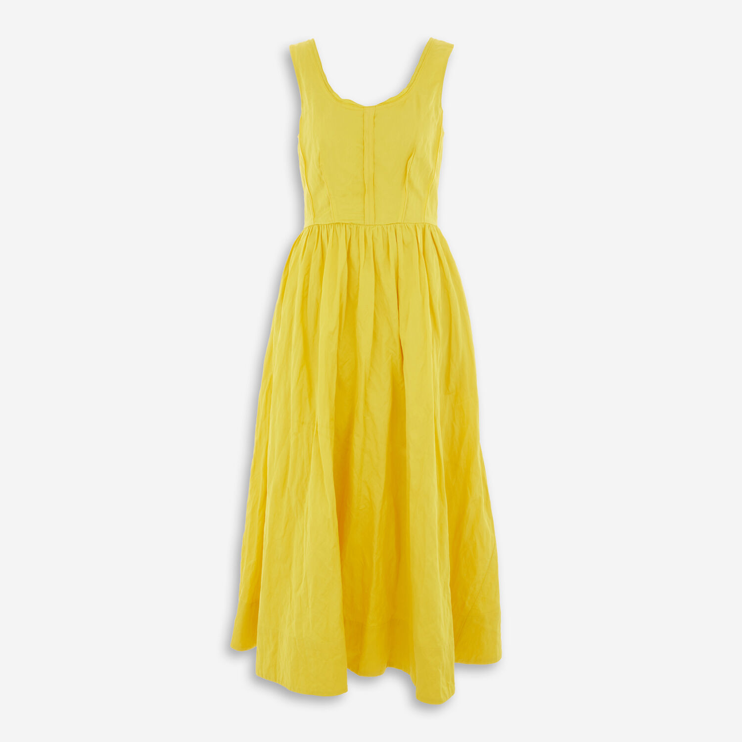 Yellow Cotton Midi Dress - TK Maxx UK