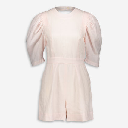 Ice Pink Linen Meredith Jumpsuit - Image 1 - please select to enlarge image