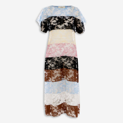 Multicolour Lace Maxi Dress  - Image 1 - please select to enlarge image