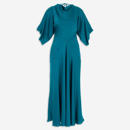 Teal Silk Evening Gown - TK Maxx UK