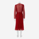 Red Spot Ruffle Midi Dress  - Image 2 - please select to enlarge image