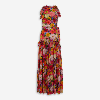 Floral Ruffle Maxi Dress  - Image 1 - please select to enlarge image
