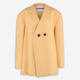 Apricot Wool Double Breasted Blazer  - Image 1 - please select to enlarge image