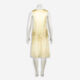 Cream Sleeveless Silk Midi Dress - Image 2 - please select to enlarge image