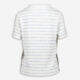 White & Blue Stripe Polo Shirt - Image 2 - please select to enlarge image