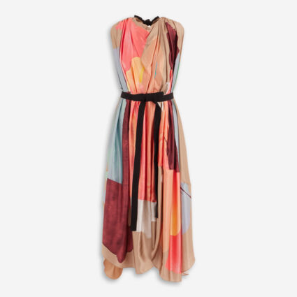 Multicoloured Abstract Silk Dress - TK Maxx UK