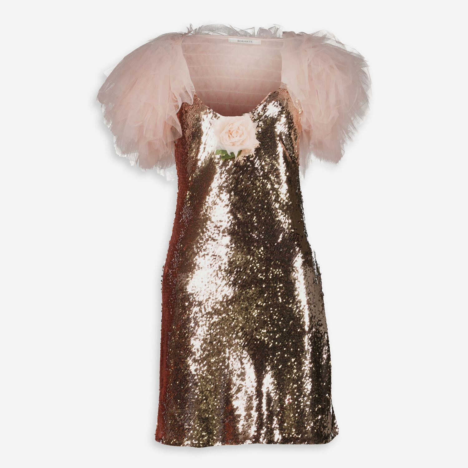 Two Piece Rose Gold Sequin Dress - TK Maxx UK