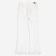 White Drew Fray Crop Flare Jeans - Image 2 - please select to enlarge image