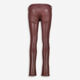 Burgundy Faux Leather Racer Skinny Jeans - Image 3 - please select to enlarge image