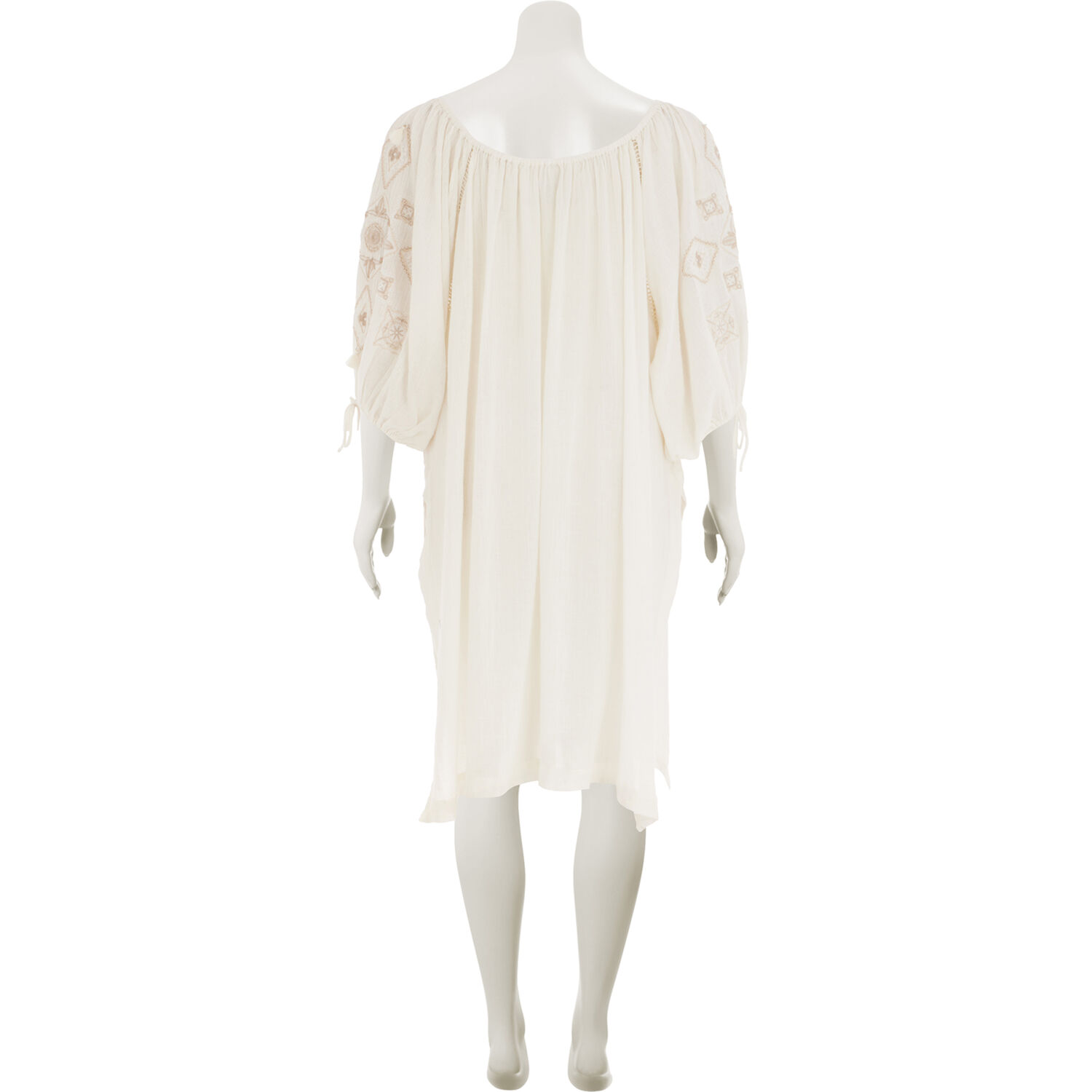 White Embroidered Kaftan Dress - TK Maxx UK