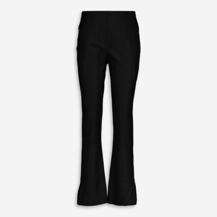 Black Side Slit Flared Trousers - TK Maxx UK