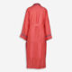 Red Silk Belted Coat - Image 2 - please select to enlarge image