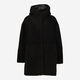 Black Reversible Lambskin Hooded Coat - Image 1 - please select to enlarge image