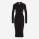 Black Polo Knit Dress - Image 1 - please select to enlarge image