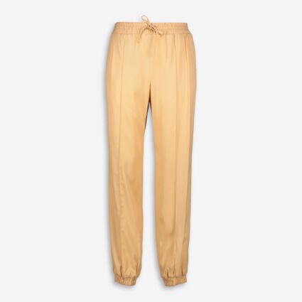 Nude Cuffed Ankle Joggers - Image 1 - please select to enlarge image