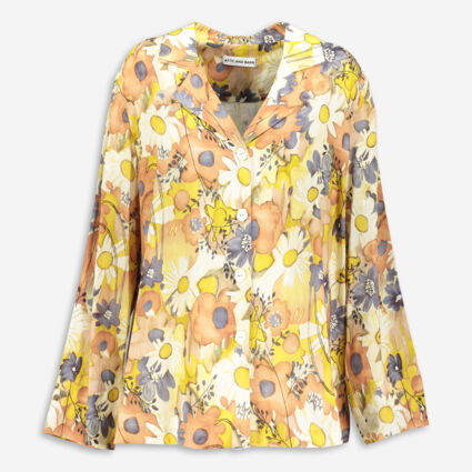 Yellow Floral Loose Fit Shirt  - Image 1 - please select to enlarge image