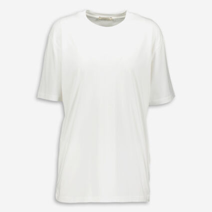 White Logo T Shirt - Image 1 - please select to enlarge image