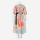 Marble Effect Puff Sleeve Maxi Dress  - Image 2 - please select to enlarge image