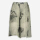 Green Patterned Wide Leg Shorts - Image 1 - please select to enlarge image