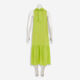 Bright Lime Silk Oslo Midi Dress  - Image 2 - please select to enlarge image
