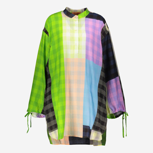 Multicoloured Patterned Shirt Dress - Image 1 - please select to enlarge image