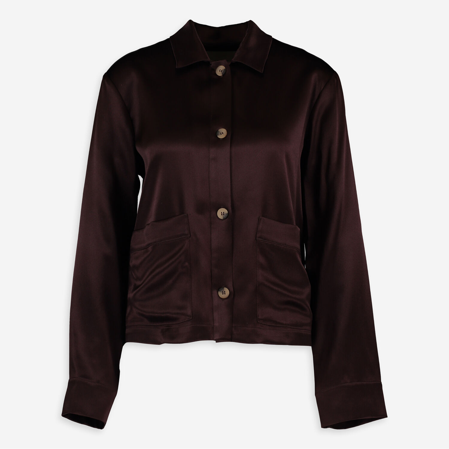 Brown Silk Shirt - TK Maxx UK