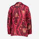 Rote Hemdbluse mit Blumenmuster - Bild 2 - bitte auswählen, um das Bild zu vergrößern