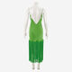 Green Silk Slip Dress - Image 2 - please select to enlarge image