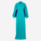 Multicolour Silk Contrast Sleeve Dress - Image 1 - please select to enlarge image