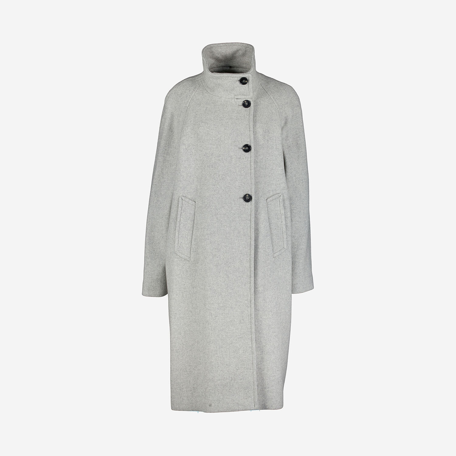 Grey Oversized Wool Blend Coat TK Maxx UK