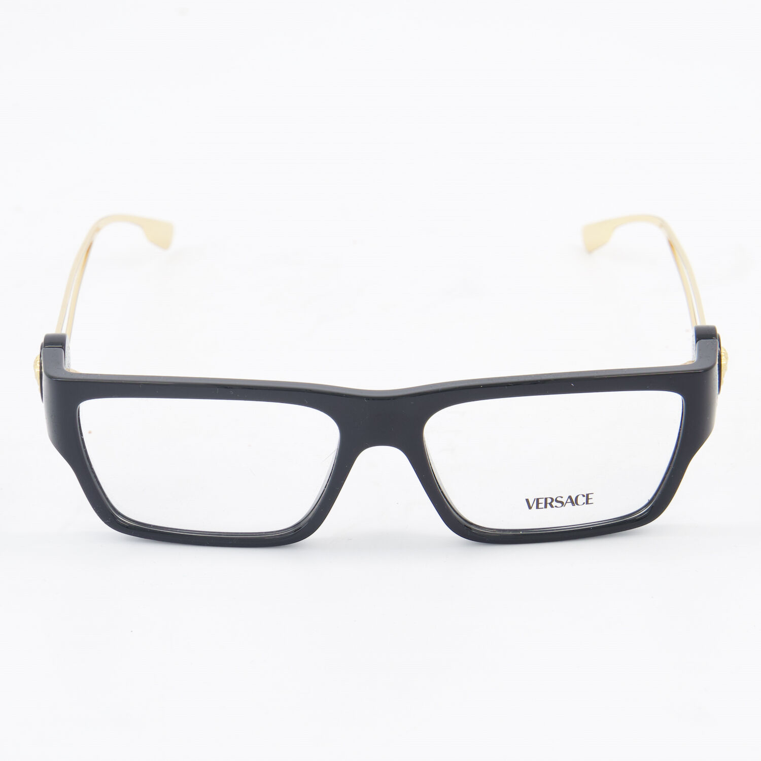 Black Gold Tone Rectangular Glasses Frames TK Maxx UK