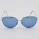 Silver CK0002S Round Sunglasses  - Image 1 - please select to enlarge image