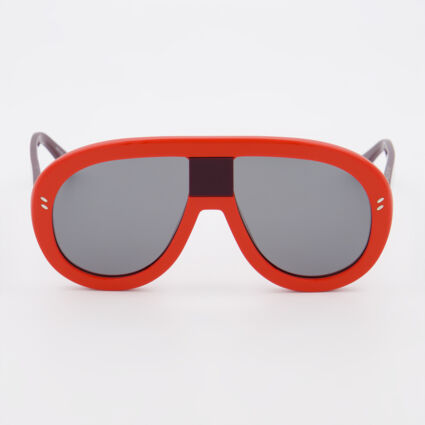 Red SC0032S Oversized Sunglasses - Image 1 - please select to enlarge image