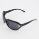 Black Miami Oval Sunglasses - Image 2 - please select to enlarge image