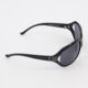 Black Miami Oval Sunglasses - Image 3 - please select to enlarge image