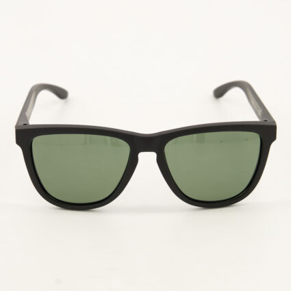 Black Patterned Square Sunglasses - Image 1 - please select to enlarge image