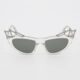 Clear SL112 Tiara Cat Eye Sunglasses  - Image 1 - please select to enlarge image