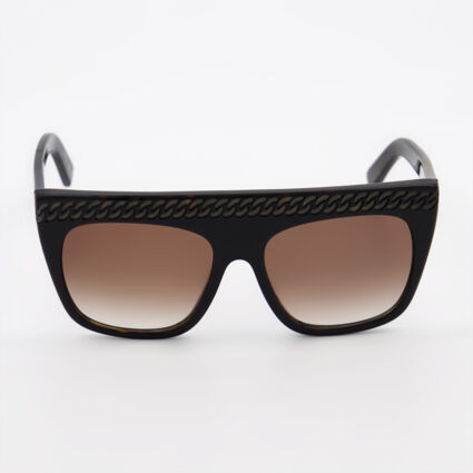 Black Oversized Sunglasses  - Image 1 - please select to enlarge image